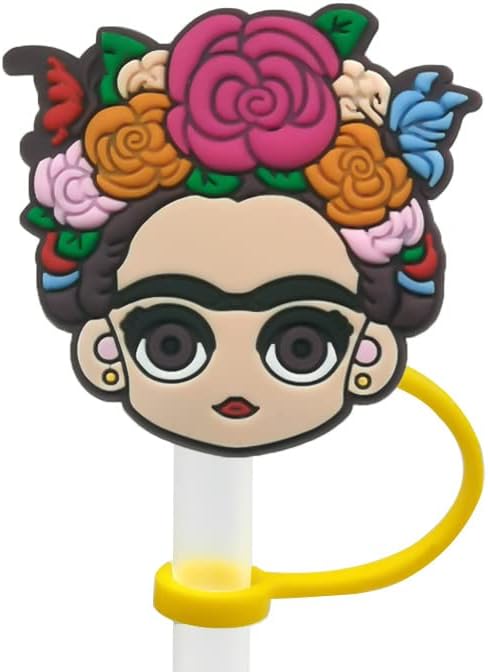 Straw Tip Cover-Reusable Drinking Straw Tips (FRIDA K), 2.5CM