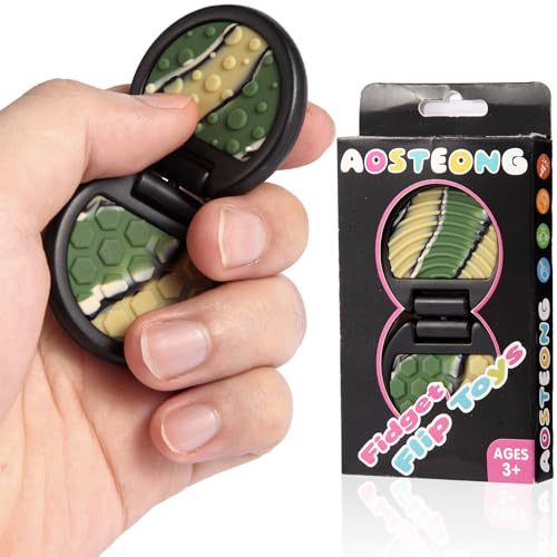 Fidget Toys Adults, Sensory Toys for Kids with Autism, Anxiety Relief Items for ADHD Stress Relief, Fun Fidgets for Teens Textured & Flip Slider - Treasure Box Toys for Classroom (1pc-Camo)