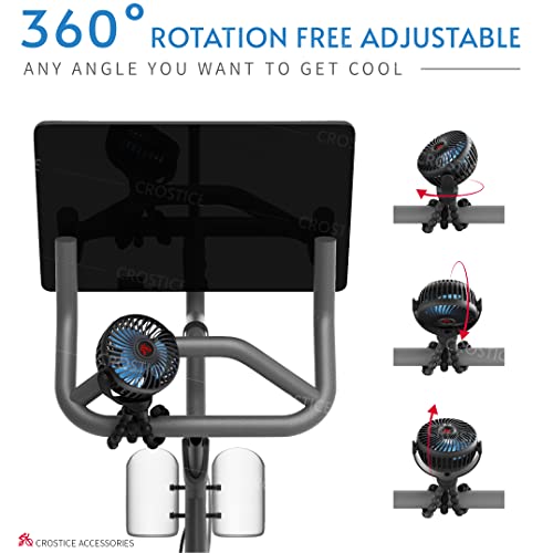 Crostice Phone Holder And Mini Fan Compatible With Peloton Bike & Bike Plus #TOP7