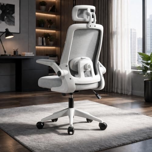 BlidShop Cadeira de Escritório Ergonômica, Suporte 120kg, Ajuste ...