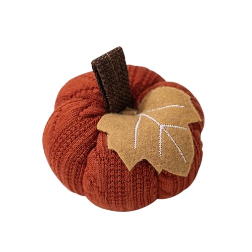 Kuriozud Faux Fall Harvest Crochet Pumpkins - Small Knit Rustic