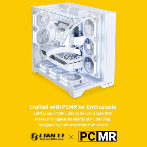 Lian Li O11 Vision White Aluminum/Steel/Tempered Glass ATX Mid Tower Computer Case White - O11VW.US
