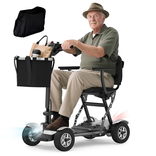 BIQISSI Mobility Scooter for Adults, Foldable 4 Wheel Motorized Mobility Scooter...