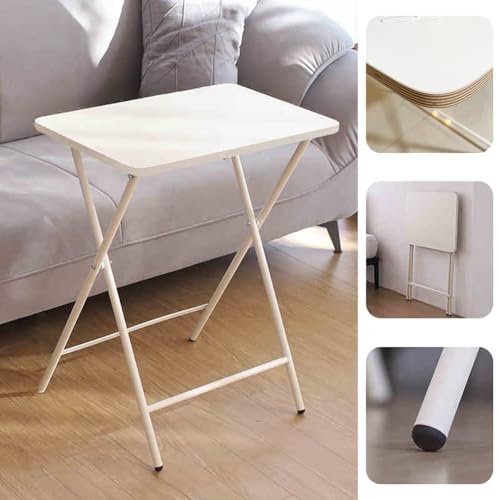 GOTRAFY �܂肽���݃e�[�u�� �T�C�h�e�[�u�� ���[�e�[�u�� PC�f�X�N �m�[�g�p�\�R���e�[�u�� �����i �ȃX�y�[�X �R���p�N�g �ݑ�Ζ��E��l��炵�p ���t���[��×�ؖ� (�ȈՌ^-46-�����t���[��-�z���C�g)