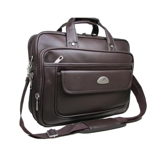 Pasta Bolsa Maleta Transversal Tiracolo Social Executiva Notebook Documentos Masculina (Marrom)