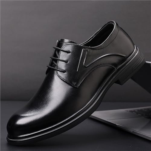 Men's Genuine Leather Oxford Shoes British Style Business Casual Autumn Arrival Trendy Gentleman Dress Shoes4
