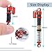 MORLORDY 4Pcs Aluminum Alloy RC Shock 53mm Adjustable Shocks Absorber Dampers Threaded Shock Bodies for 1/24 RC Crawler Car SCX24 Shocks 53mm Upgrades Accessories, Black and Red