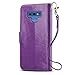 J&D Case Compatible for Galaxy Note 9 Case, RFID Blocking Wallet Case, Slim Fit Heavy Duty Protective Shock Resistant Flip Cover Wallet Case for Samsung Galaxy Note 9 Wallet, Purple