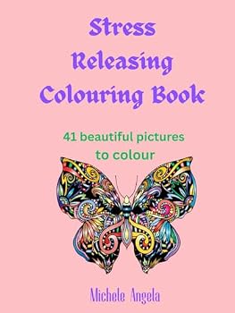 Hardcover Stress Releasing Colouring Book: 41 beautiful pictures to colour Book