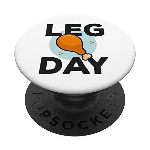 Fun Leg Day Thanksgiving Gifts Costume Turkey Day PopSockets PopGrip Intercambiable