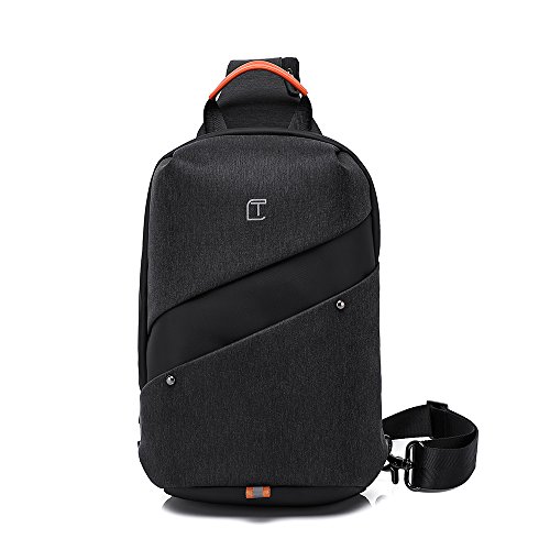 Image of MOCA Tangcool Sling Bag Chest Shoulder Backpack Crossbody Bag with USB Charging Port for Travel, Hiking, Cycling.