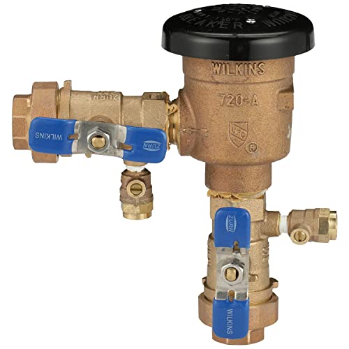 Image of Zurn Wilkins 1-720AU 1 inch 720A Pressure Vacuum Breaker Assembly with union ball valves
