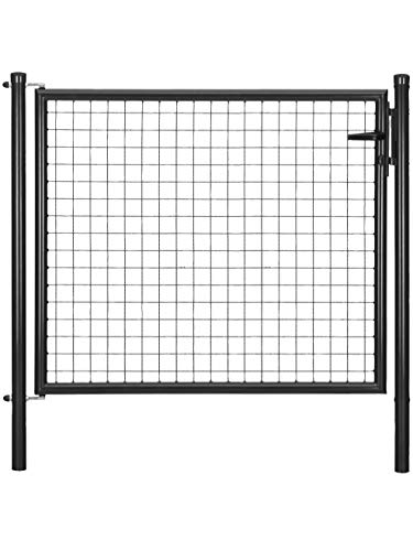 Alberts 650186 Wellengitter-Einzeltor | verschiedene Breiten und Höhen | anthrazit-metallic | Breite 125 cm | Höhe 150 cm