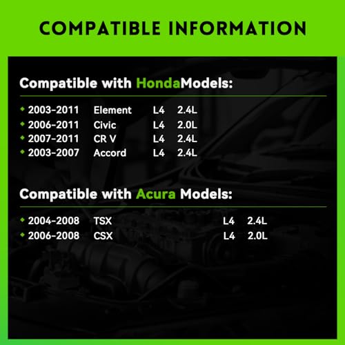 Image of 13980N Alternator Replacement For 2003-2007 Honda Accord 2.4, 2006-2011 Civic 2.0, 2007-2011 CRV 2.4, 2003-2011 Element 2.4, Acura 06-08 CSX 2.0L, 04-08 TSX 2.4L, 104210-4732, 31100-RAA-A01