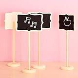 Saitec Mini Chalkboard Rectangle Shape Blackboards on Stick Stand Place Holder Brand New Wedding Par