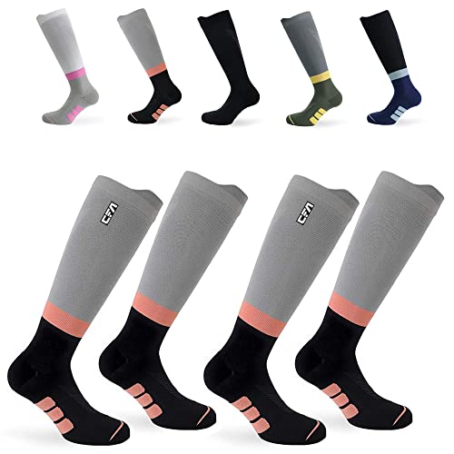 CFA Active V2 Medias de Compresión para Hombres y Mujeres: Ideales para Correr, Gimnasio, Bicicleta, Viaje, Recuperación Muscular, Entrenamiento - Diseño Danés - Materiales Sostenibles Cover