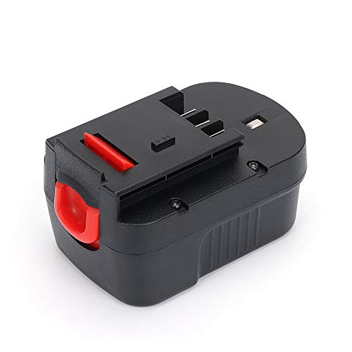 REEXBON 12V 2.0Ah Ni-CD Replacement Battery Pack for Black & Decker HPB12 FS120BX FSB12 FS120B A1712 A12 BD12PSK SS12 BDID1202 XD1200K Drill CDC120ASB HPD12K-2