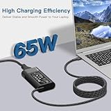 FEWRJG New Slim 65W Compatible with HP Laptop Charger,USB C Laptop Charger Power Adapter for Spectre X360,Chromebook X360,Elitebook x360,Envy,Spectre,ProBook Type C Power Cord Supply - Image 3