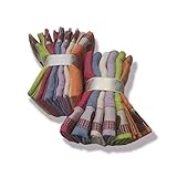Paños de cocina de algodón 100% de 500gm de grosor surtido con ribete y para colgar son de una calidad espectacular. 100% ALGODÓN PACK DE 12 PAÑOS.