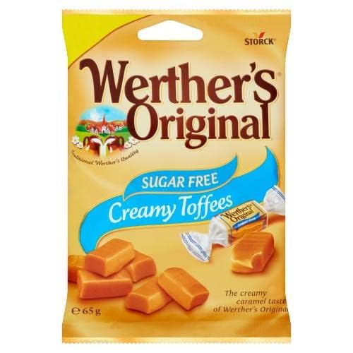 Werthers Original Caramel Sugar Free Creamy Toffees, 65g - Image 1