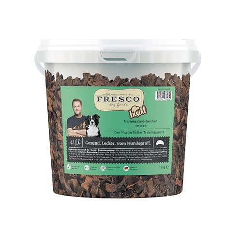 FRESCO Dog Martin Rütter Trainingsknöchelchen Insekt 1kg | hypoallergene Hundeleckerlis | aus Insektenprotein | 100% frische Zutaten | für Belohnung, Training und als Snack für Zwischendurch