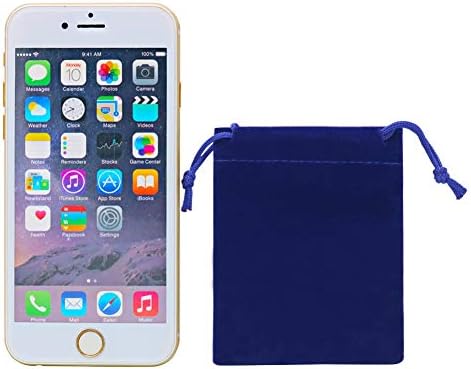 Shintop 10pcs Velvet Drawstring Bags, Velvet Pouches for Jewelry Gift Packaging (Blue)