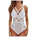 XUNN Damen Dessous Mode Sexy One Piece Spitze Backless Bodysuit Jumpsuit Black Lingerie Pyjamas Unterwäsche Frauen Nachtwäsche