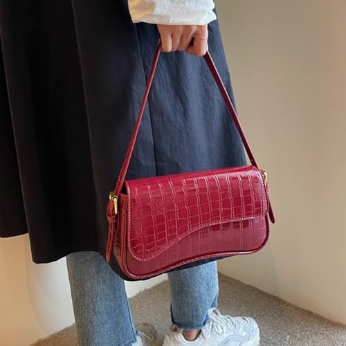 Image of Small Shoulder Bag for women,Crossbody Purses,Leather Tote Handbag Clutch Hobo Purse,with Zipper Closure for Women