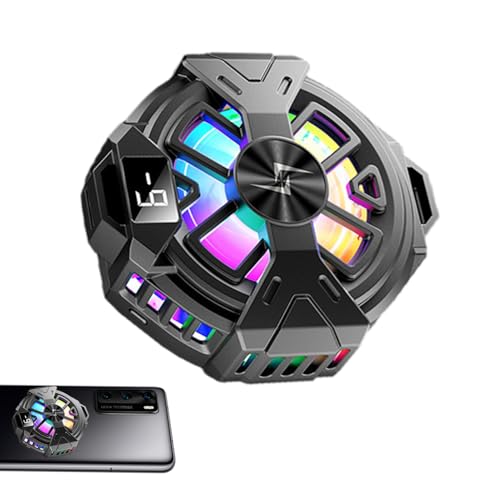 Diator para teléfono móvil, ventilador recargable y portátil de habla - Dos modos de velocidad - Ventilador de enfriamiento instantáneo para escuchar música, transmisión de vídeo,