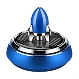 Floweringbeter Auto-Lufterfrischer mit solarer Rotation und Doppelfrequenz für ein belebendes Aromatherapie-Erlebnis (blau)
