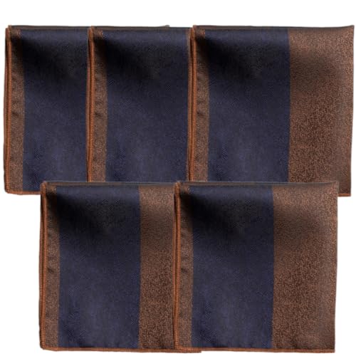 GDFHULOG 5pcs Men's Handkerchiefs Traditional Handkerchief Breathable Fashion Headscarf for Wedding and Business