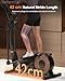 Aeriflo Elliptical Cross Trainer for Home Use, M100 Ultra-Quiet Magnetic Machine with 8KG Flywheel & 42cm Stride, 150KG Capacity, Bluetooth App Connection (Kinomap/Zwift), 80% Pre-Assembled