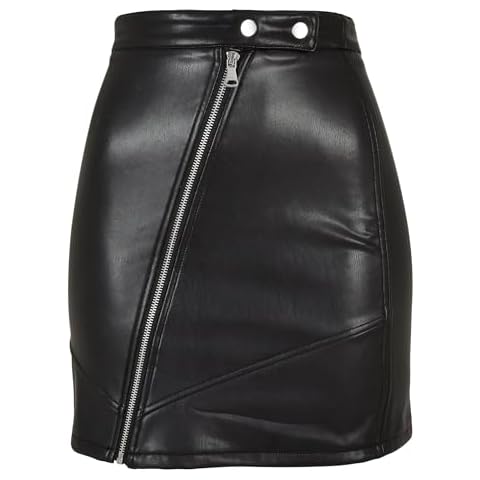 Urban Classics Women's Black Biker Skirt Cover