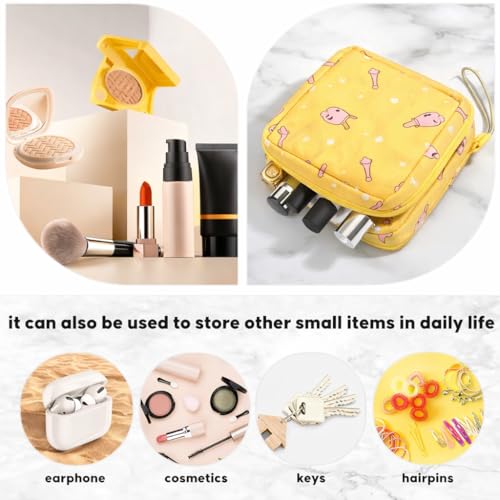 Image of 4Pcs Sanitary Napkin Storage Bag, Menstrual Period Bag Waterproof, Tampon Organizer Pouch Tampon Pad Holder for Purse, Pad Bag Feminine Care First Period for Teen Girls School
