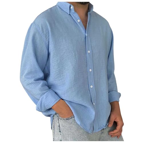 Tee Shirt Lin Homme Chic Anti Transpiration Manches Courtes 5XL