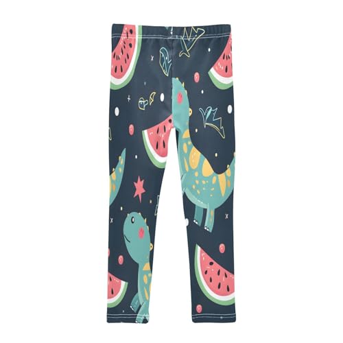 Bolaz Toddler Girls Leggings Printed Yoga Pants Leggings Dinosaur Watermelon for Kids2