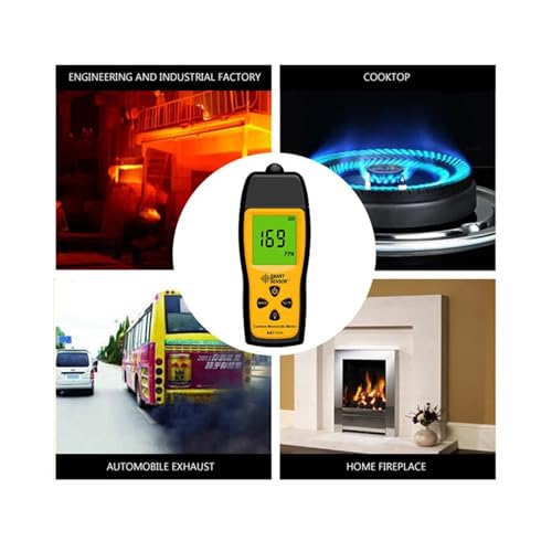 Probador de monóxido de carbono con pantalla LCD y alarma 3