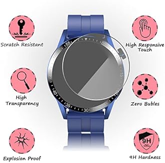 FCS (Pack of 3 Screen Guard for Casio Watch-AE-1200WH-1AVDF (D097) | 0.33mm Anti Shock Screen Protector | (CASIO-AE-1200WH-1AVDF-D097),Polyethylene Terephthalate