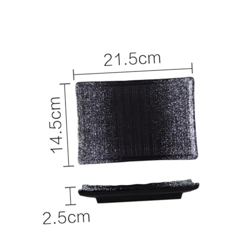 Platos rectangulares japoneses de cerámica, pack x2 miniatura 2