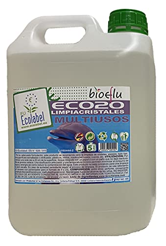 BIOEflu Limpiador y abrillantador de Cristales, Incoloro, 13.15 x 18.7 x 28.3 cm, 5000 Cover