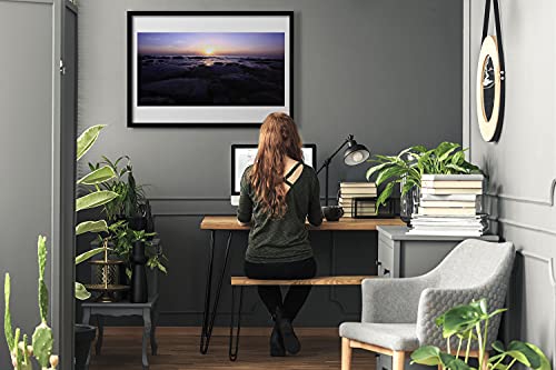 Affiche encadrée pierres de mer 100x70 cm : solution déco pour transformer un mur vide - 3