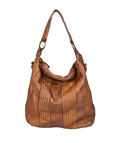 KristyX, Borsa a mano in vera pelle Lavata ed