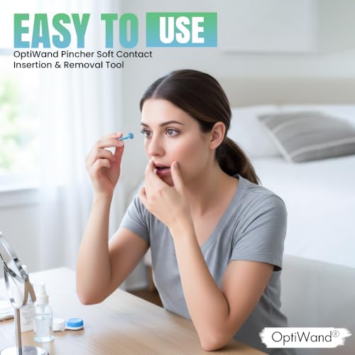 OptiWand Pincher 2 Pack Portable Soft Contact Lens Removal…