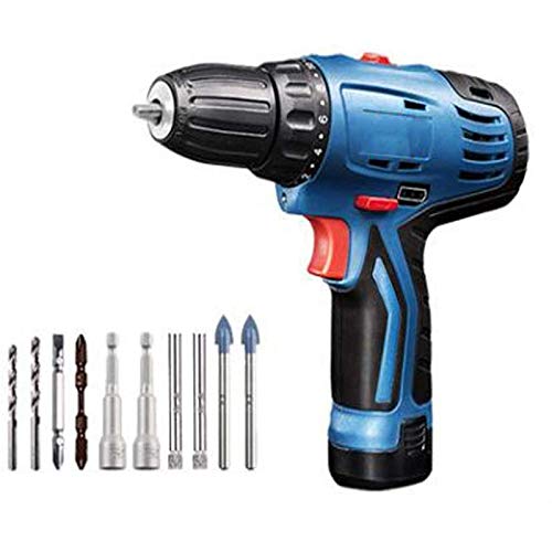 Akkuschrauber 12V, Akku Bohrschrauber 30N·m Max. Drehmoment mit 1500mAh Akku, 3 Einstellbare Griffpositionen,17 Drehmomenteinstellungen,1H