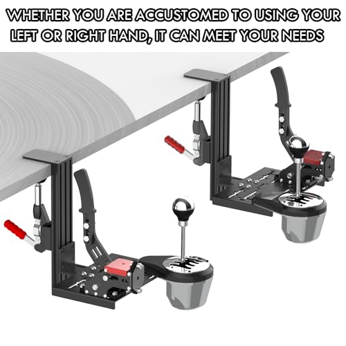 JUYEER Universal desk mount for racing game shifter and handbrake,Compatible with Thrustmaster TH8A Shifter & Thrustmaster TSS Handbrake,Desk Mount Compatible with Logitech G Driving Force Shifter - Image 4