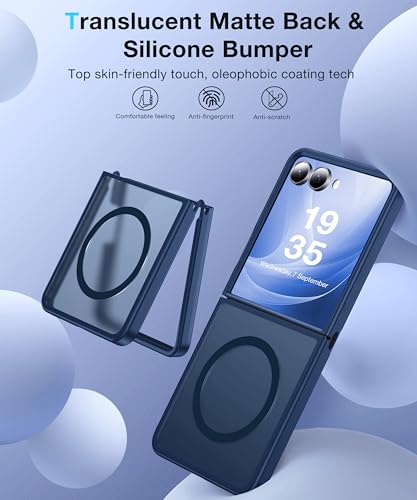 Image of NO.1 Magnetic for Samsung Galaxy Z Flip 7 Case,Dark Blue