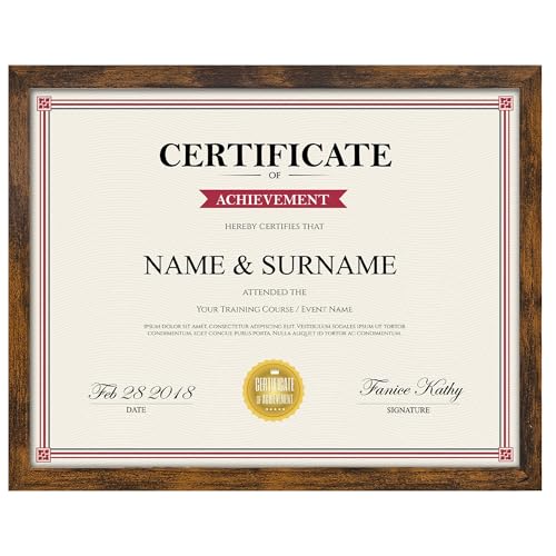 Giftgarden 8.5x11 Picture Frame Rustic Brown...