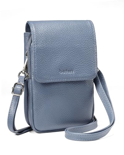 Image of befen Genuine Leather Crossbody Bags for Women, Cell Phone Cross body Purse Bag with RFID Blocking Card Slots