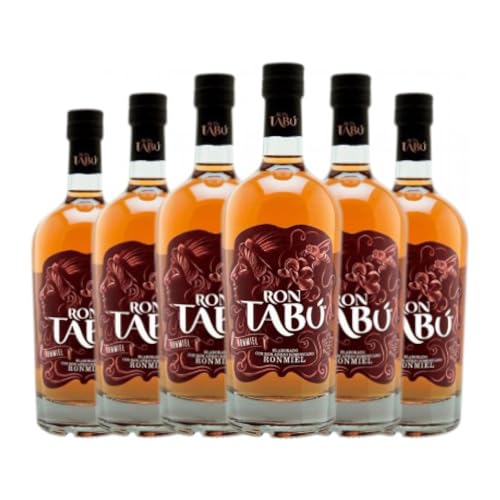 Ron Teichenné Miel Tabú 70 cl (Caja de 6 Botellas de 70 cl)