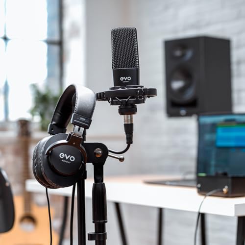 Image of Audient EVO Start Recording Bundle with EVO 4 Audio Interface, Condenser Microphone, Headphones, Shock Mount & XLR Cable